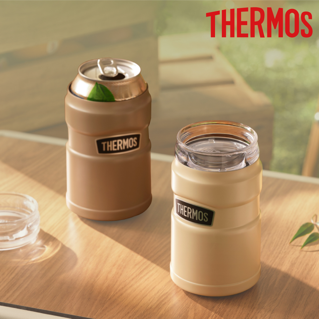 써모스 트래블킹 2WAY 캔홀더 캔쿨러 맥주 350ml 보온 보냉 물병 물통 - 상품 이미지