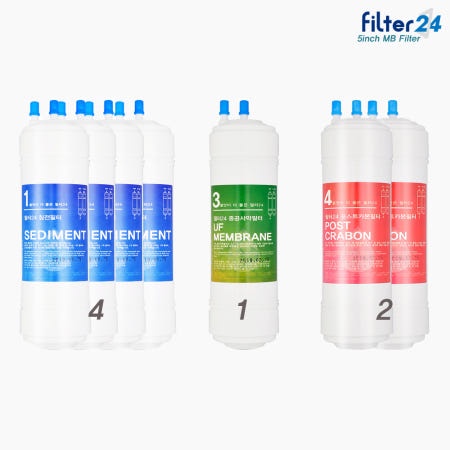 코웨이 CPI-6500L 정수기필터 호환 1년세트 [6인치 4+1+2 중공사막]