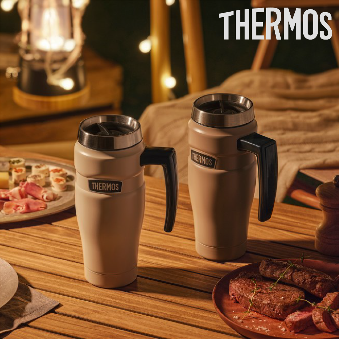 써모스 트래블킹 핸들 텀블러 470ml 보온 보냉 물병 물통 - 상품 이미지