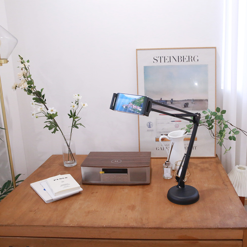 마운트뷰 자바라거치대 태블릿 스마트폰 핸드폰 침대 (탁상형)