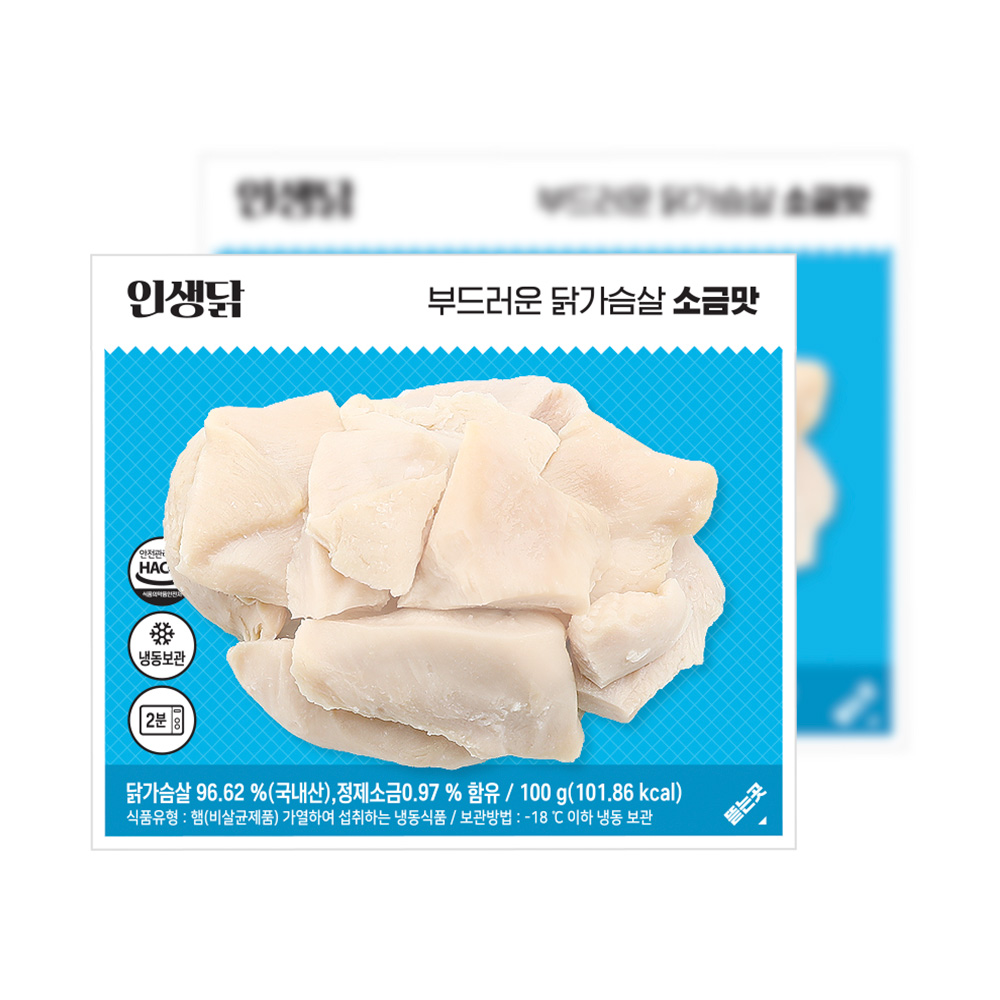 인생닭 부드러운 닭가슴살 소금맛, 100g, 10개 이미지 7