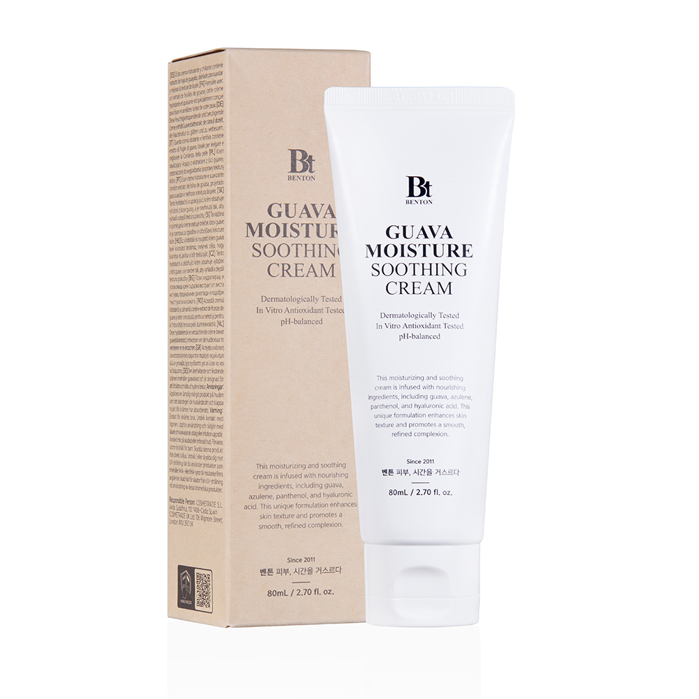 벤튼 구아바 수분 진정 크림 80mL 속건조 화잘먹 뷰티크림 스쿠알란