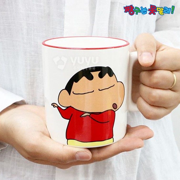 짱구 머그 컵 400ml 흰둥이 굿즈 선물 - 상세 이미지 4