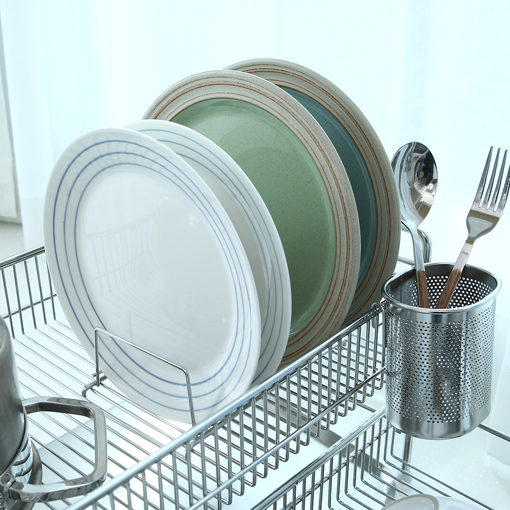 아이넥스 에르고엣지 올스텐 2단 서랍형 식기건조대 주방 싱크대 그릇 물빠짐 설거지 건조대