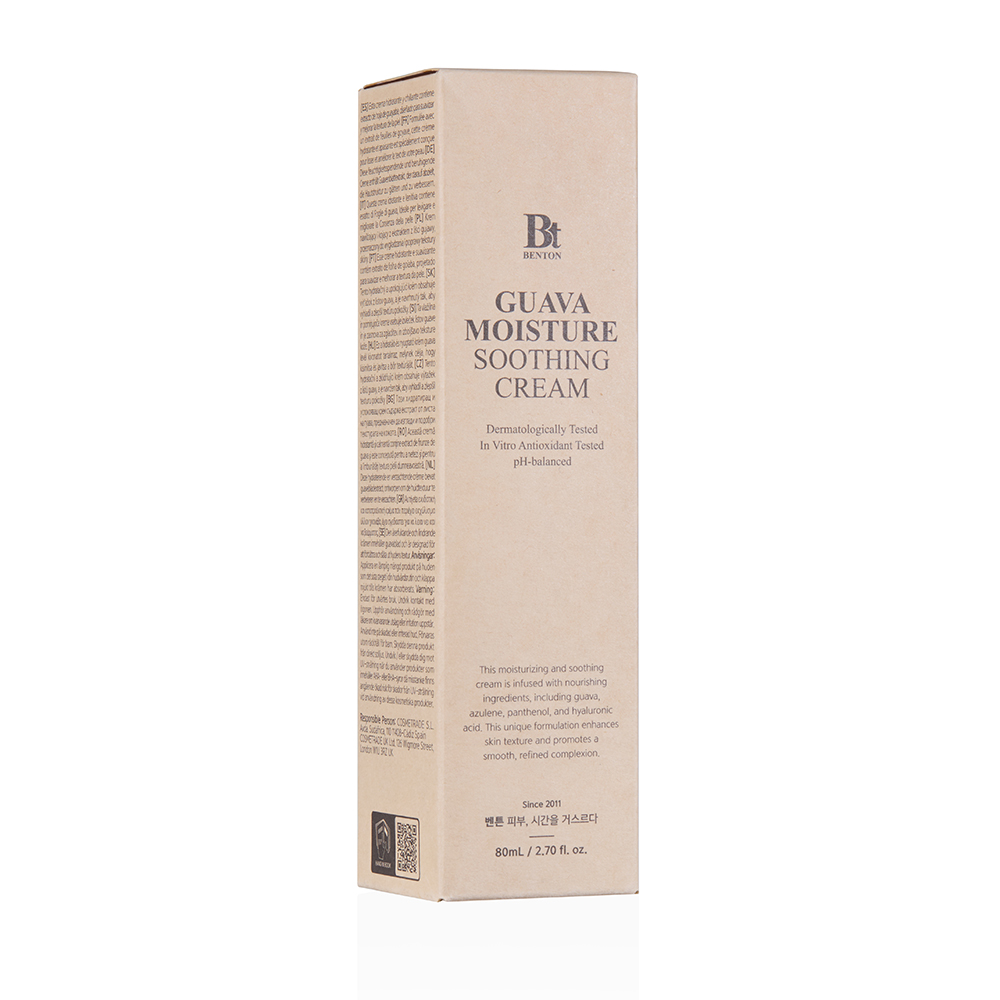 벤튼 구아바 수분 진정 크림 80mL 속건조 화잘먹 뷰티크림 스쿠알란