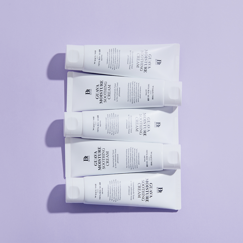 벤튼 구아바 수분 진정 크림 80mL 속건조 화잘먹 뷰티크림 스쿠알란