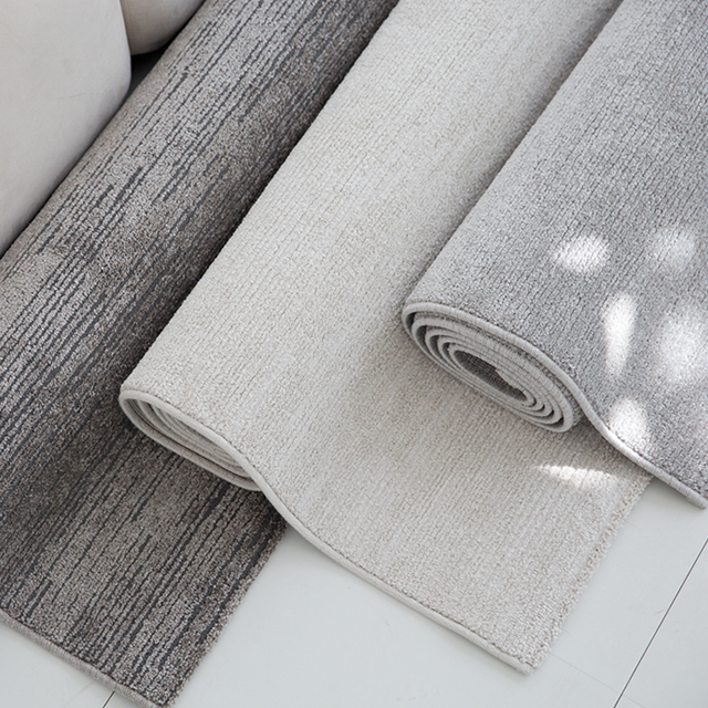 [트렌티노] 수입 카페트 거실 러그 벨기에 고급 사계절 먼지없는 단모 크림160x230cm