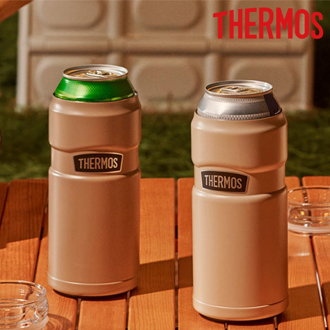 써모스 트래블킹 2WAY 캔홀더 캔쿨러 맥주 500ml 보온 보냉 물병 물통 - 상품 이미지