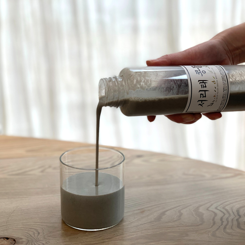[경주더두부]수제 서리태콩물 500ml 국산 콩 무첨가 무가당 콩국수 콩국 두유 : 경주 the 두부