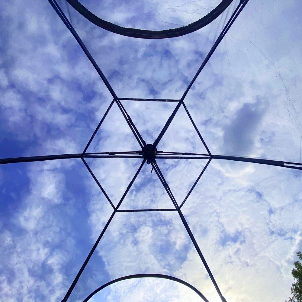 스페이스 메쉬 원터치 텐트 감성 10초 피크닉 나들이