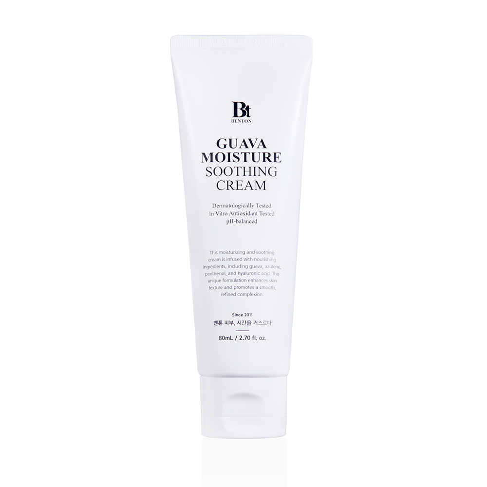 벤튼 구아바 수분 진정 크림 80mL 속건조 화잘먹 뷰티크림 스쿠알란