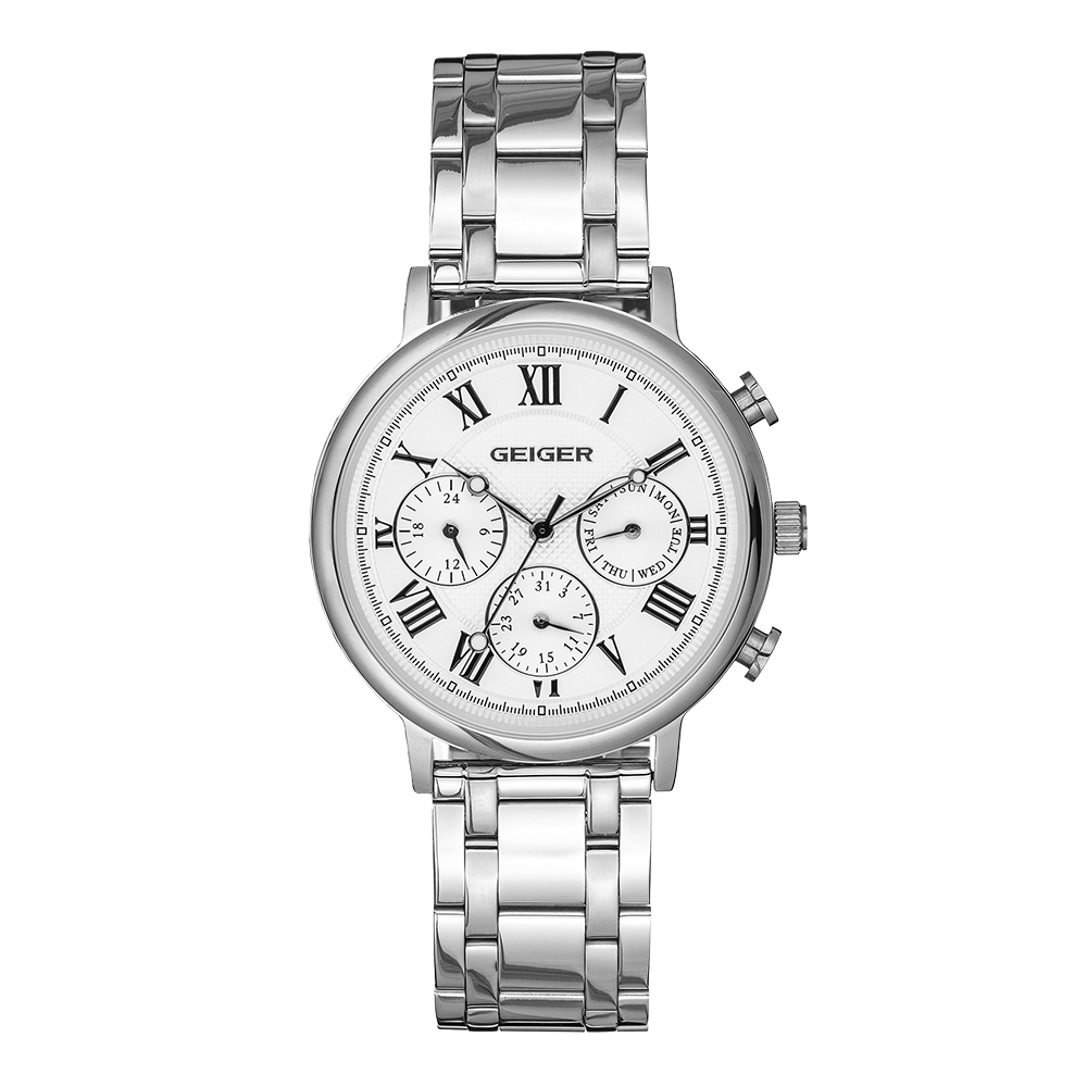 가이거 멀티펑션 남성 메탈워치 GE1268