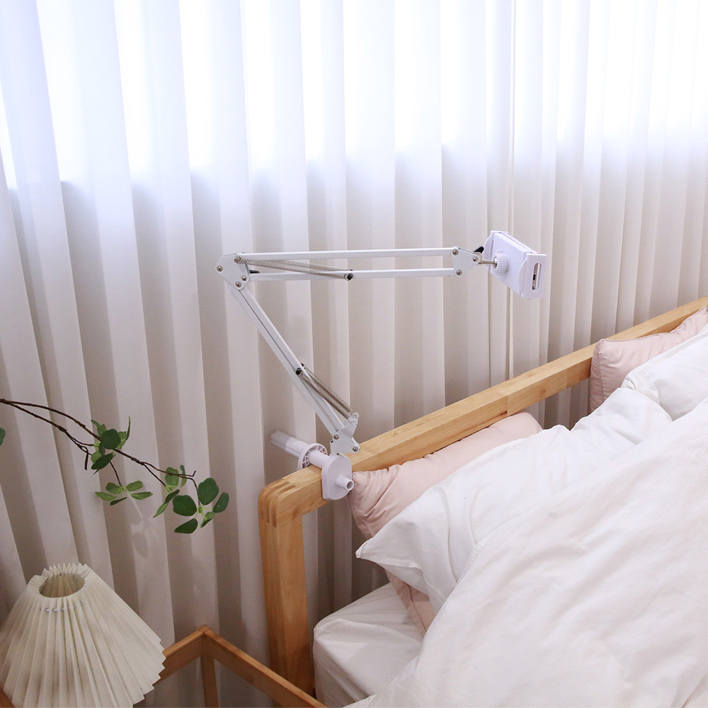 마운트뷰 자바라거치대 침대 핸드폰 휴대폰 태블릿 (클램프 집게형)