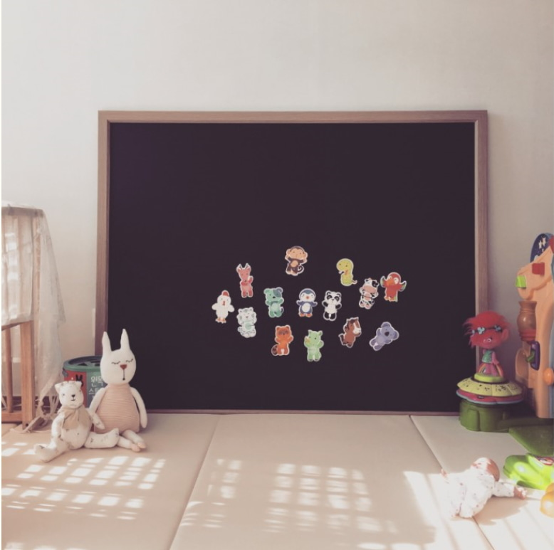 900x1500 물로 지우는 유아 자석 칠판 비교불가 보드판 녹색 물칠판 알루미늄 - 메인 이미지