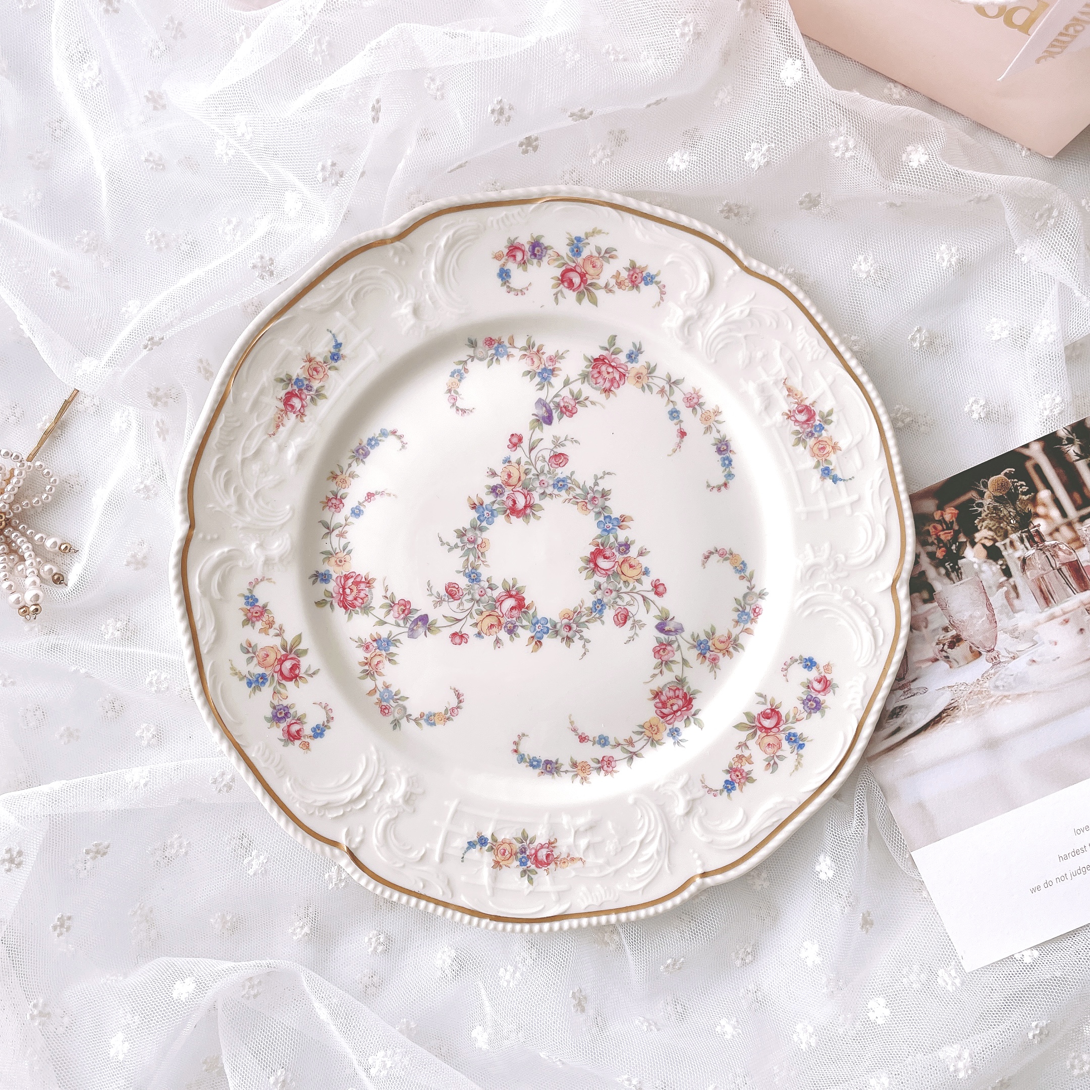 로젠탈 로레인 미국 빈티지 수입 디너접시 샐러드접시 예쁜 명품 그릇