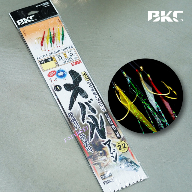 백경 BK-111 볼락 열기 가자미 카드 채비 특수어피 8본 13호