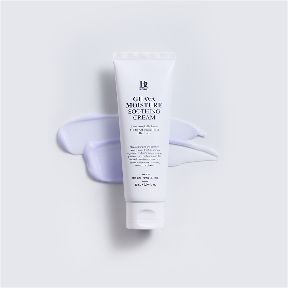 벤튼 구아바 수분 진정 크림 80mL 속건조 화잘먹 뷰티크림 스쿠알란