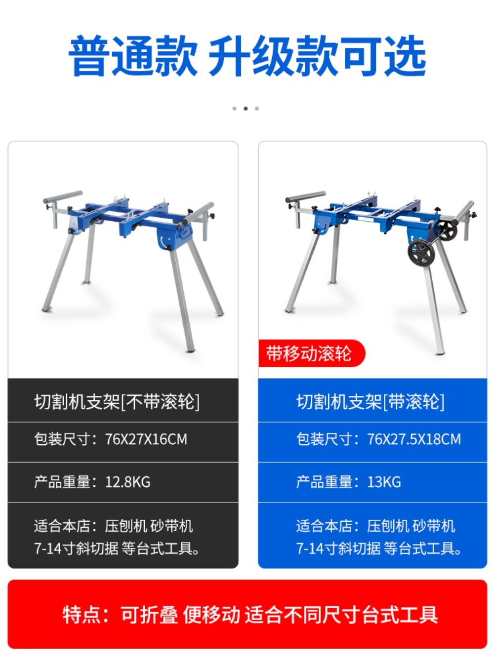 각도절단기 스탠드 조기대 롤러 합판 작업 받침 - 상세 이미지 5