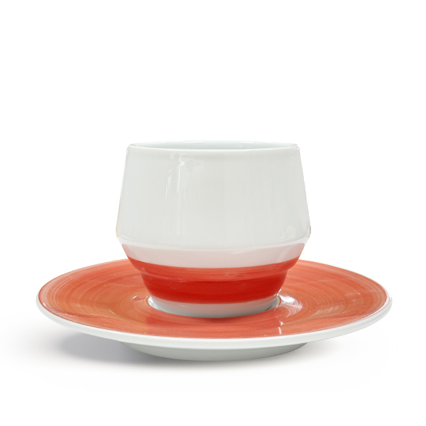 클럽하우스 마니코 카푸치노 페인티드 레드 205ml 머그컵 잔세트 - 상품 이미지