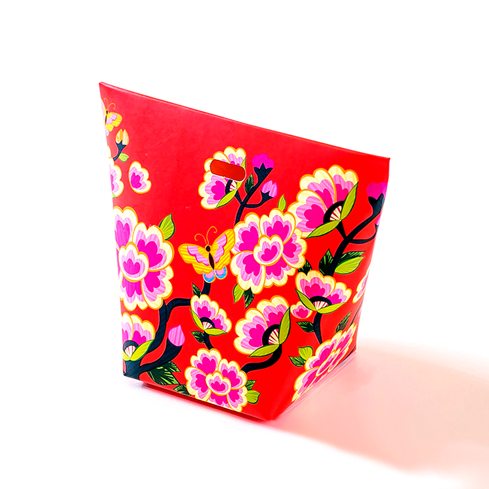 P 패키징 머핀포장 리본박스 커스텀 리본 사각 핑크 7.5x7.5x3.5 - 상세 이미지 2