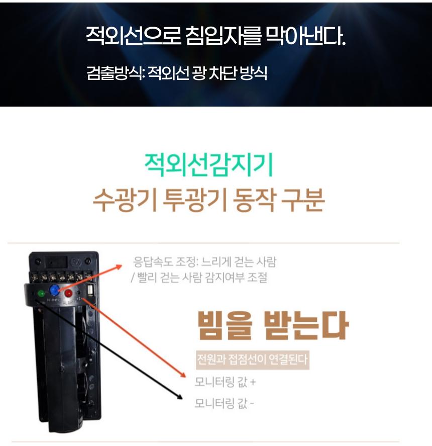 적외선 보안 감지기 센서 적외선 동작감지센서 30A - 상세 이미지 3