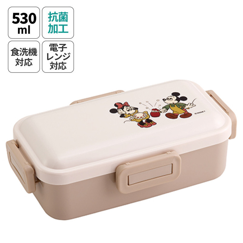 스케이터 미키 앤 프렌즈 쿠킹 캐릭터 항균 4면락 런치박스 도시락 530ml PFLB6AG - 주방·식기 - 하카타몰