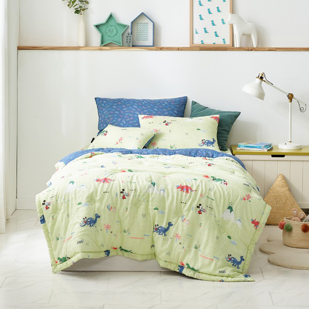 레노마홈 디즈니 이불 모달100% 다이노 미키 모달 차렵이불SS