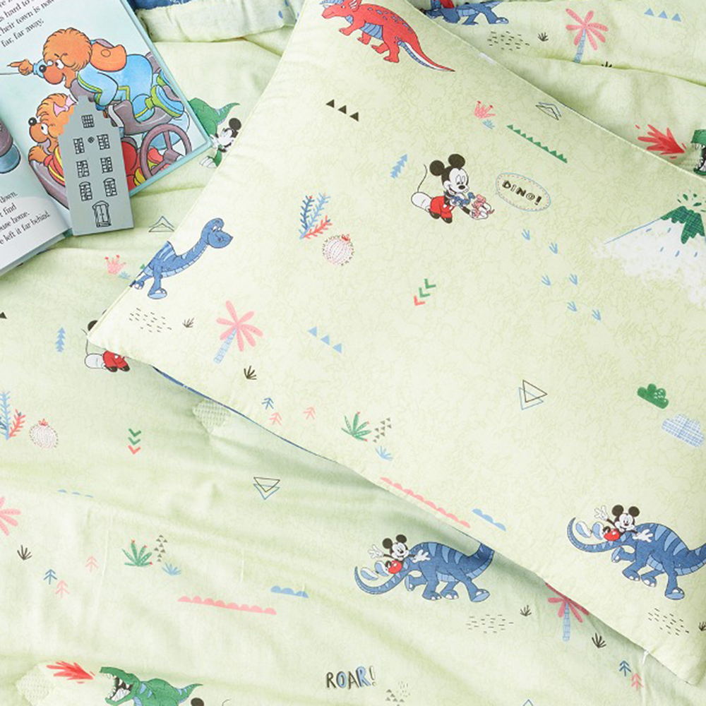 레노마홈 디즈니 이불 모달100% 다이노 미키 모달 누비베개커버