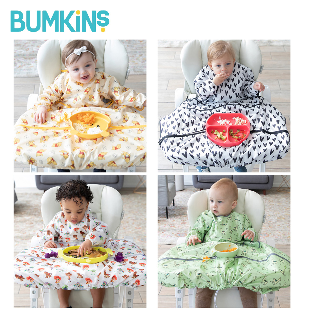 [범킨스] 식탁 일체형 트레이메이트 아기 유아 방수 자기주도식 턱받이