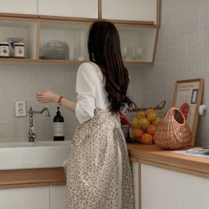 유라이 국내 제작 잔꽃 에어프런 보육교사 어린이집  빅사이즈 공주 예쁜 ... 솔직 후기 | 실제 배치 사진 포함 - 상품 이미지 3