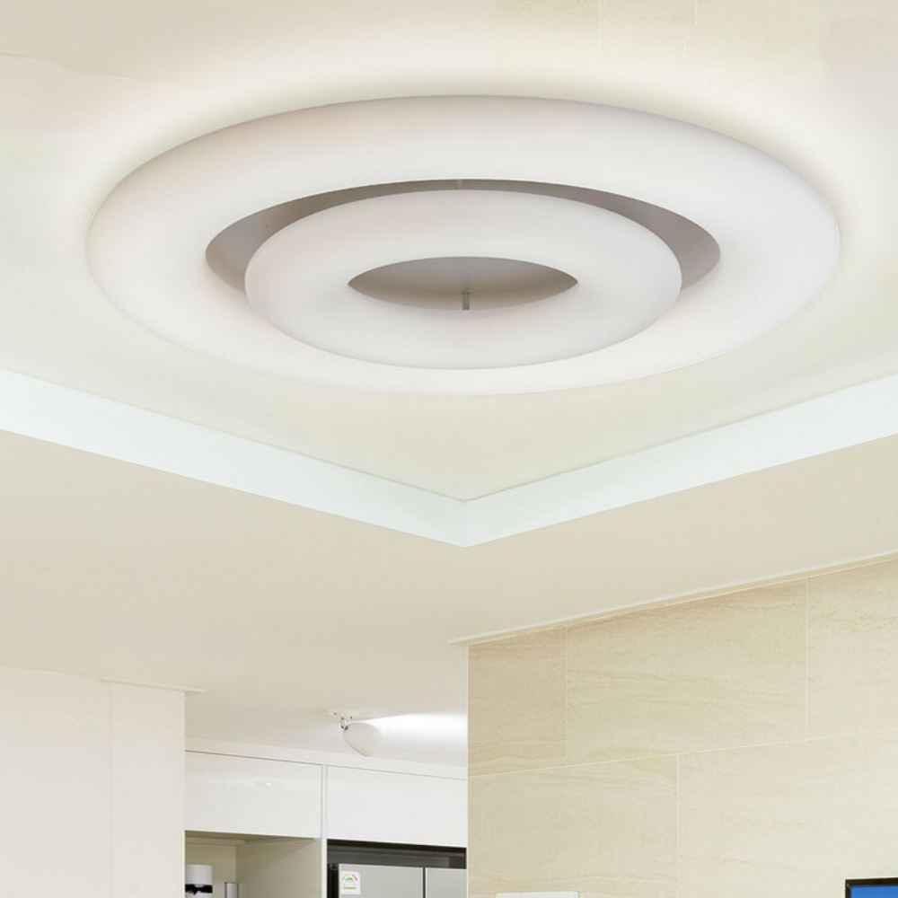 국산/KS인증/삼색변환 국산 LED 200W 아파트 원형 거실등 거실조명 삼색변환 화이트 이미지 3