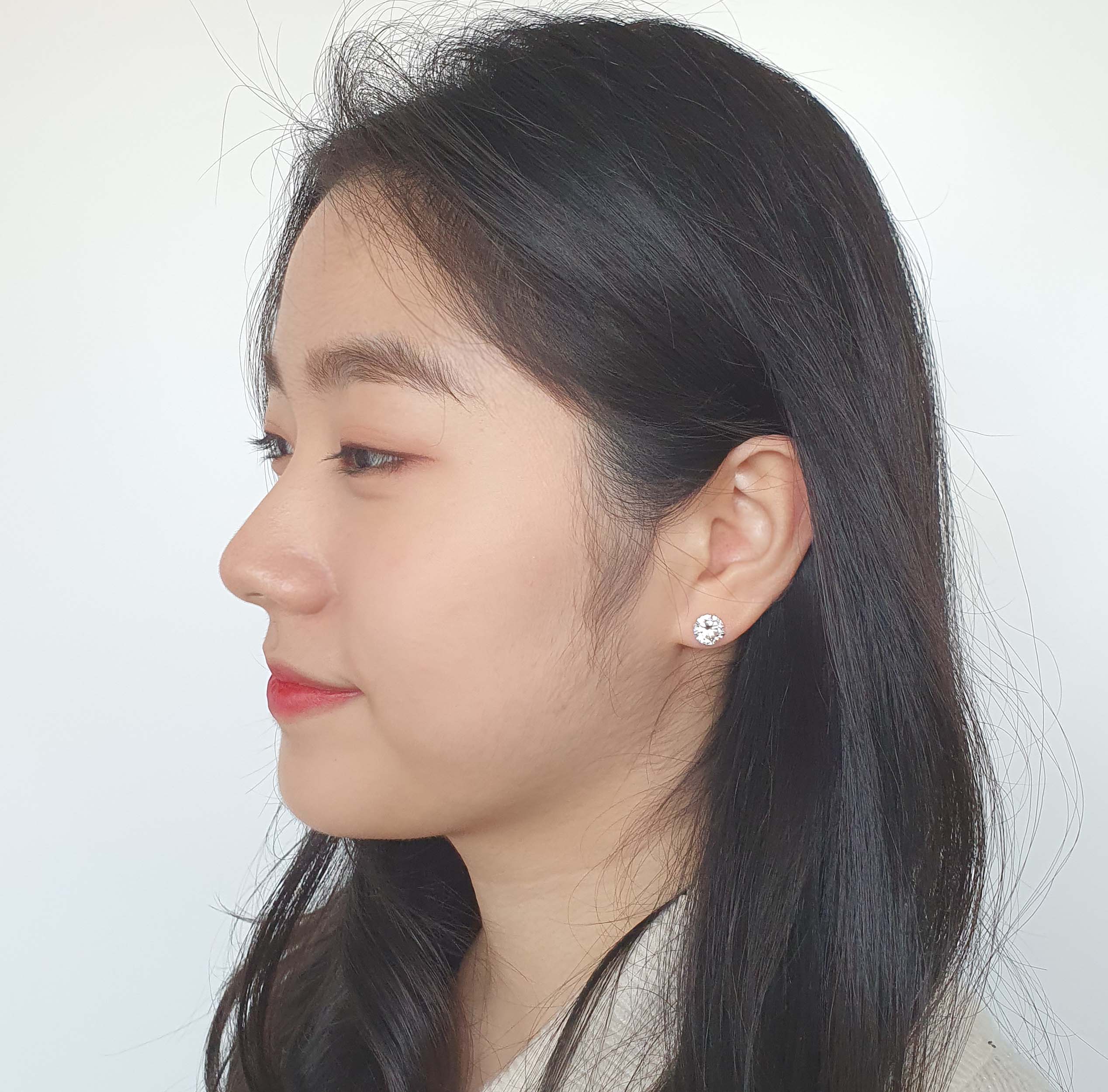 야랑쥬얼리 925 실버 큐빅 귀걸이 - 상세 이미지 2
