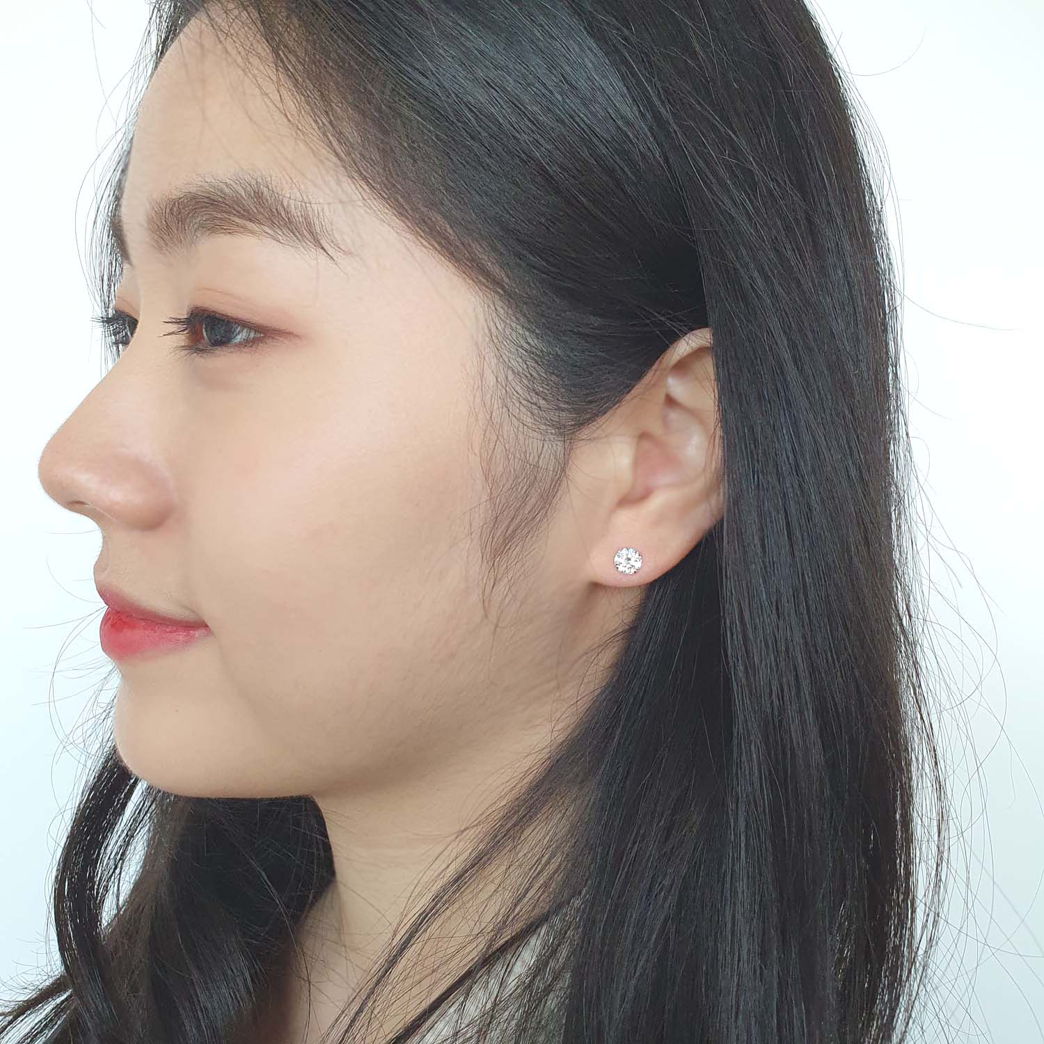 야랑쥬얼리 925 실버 큐빅 귀걸이 - 상세 이미지 4