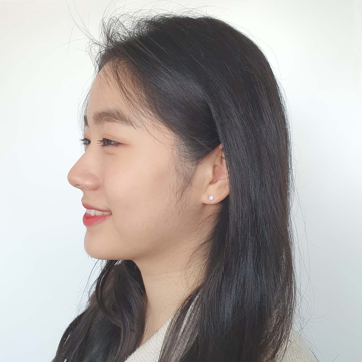 야랑쥬얼리 925 실버 큐빅 귀걸이 이미지 6