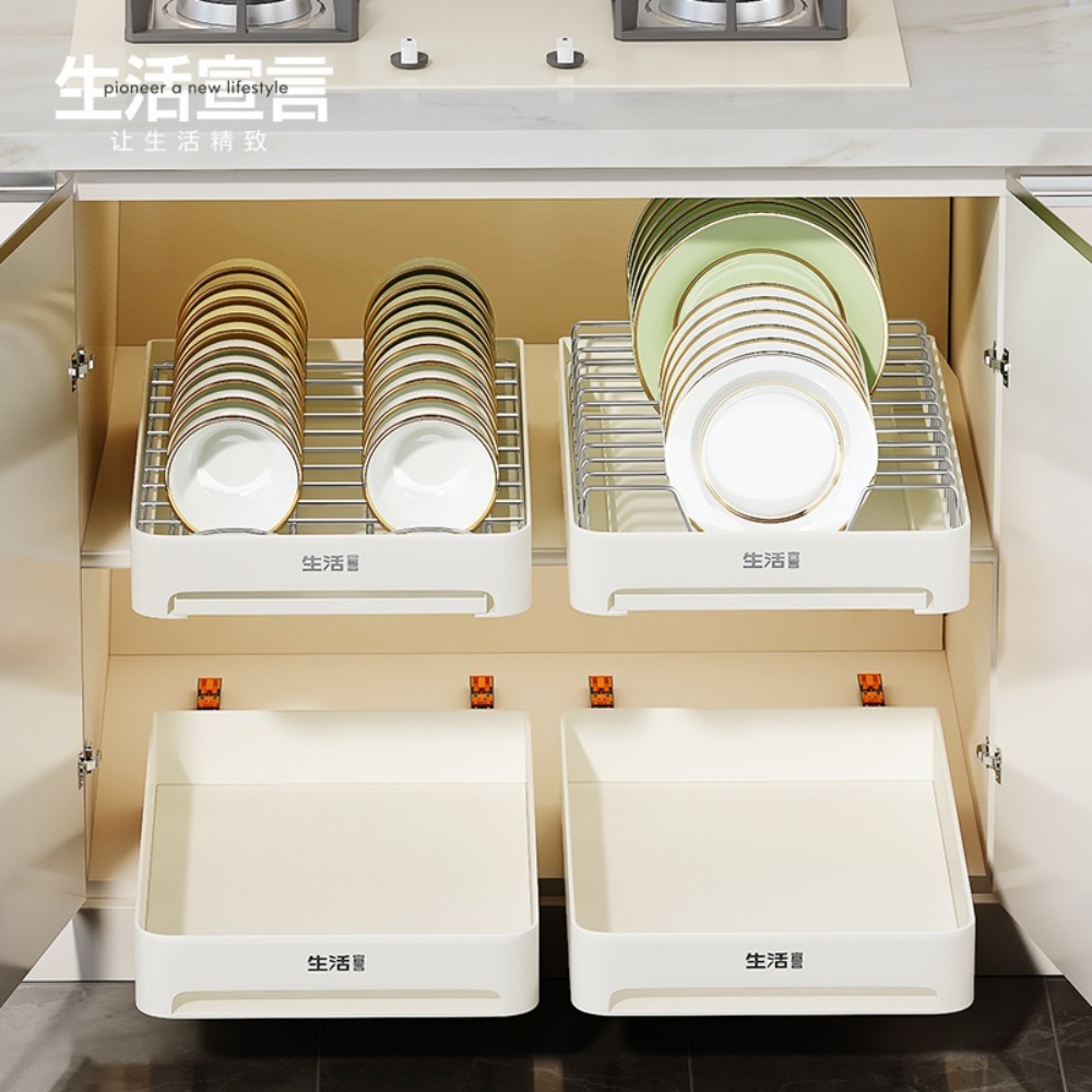 슬라이딩수납함 슬라이딩서랍 다용도 서랍형수납함 정리함 서랍장 수납함 서랍 - 상세 이미지 4