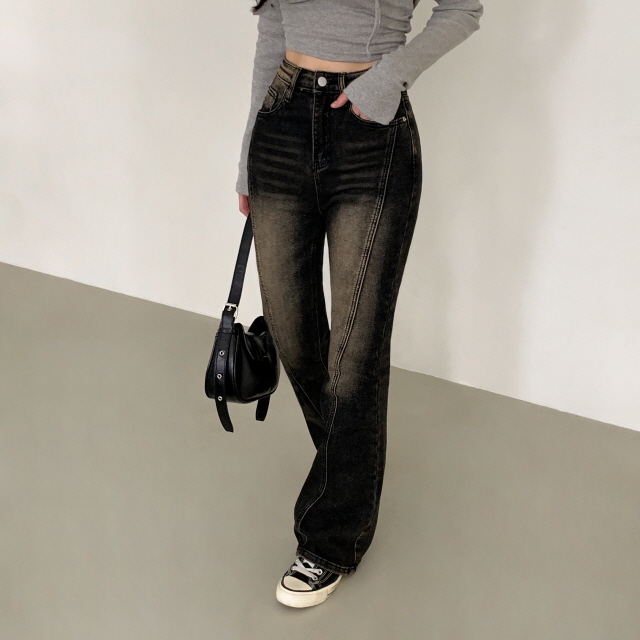 [🌺봄시즌🌺/기장선택] 클래스 완벽라인 절개 부츠컷 청바지 딥워싱 부츠컷 데님팬츠 상세 이미지 45