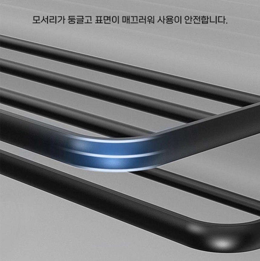 선반형 무타공 욕실 수건걸이 2단 화장실 접착식 폴딩 타올걸이 이미지 7