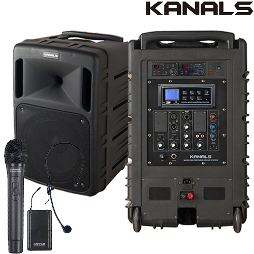 카날스 BK-1050N 이동식앰프 스피커 핸드 마이크 충전식 공연용 행사용 야외용 앰프