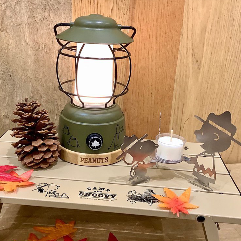 로고스 스누피 LED 랜턴 캠핑 충전식 휴대용 차박 조명 호롱불 무드등