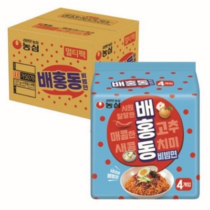 농심 배홍동 비빔면 137g 32개 한박스 도매 대용량 식자재 배흥동 32봉 32입 - 상품 이미지