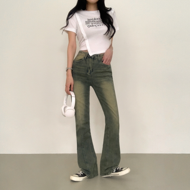 [🌺봄시즌🌺/기장선택] 클래스 완벽라인 절개 부츠컷 청바지 딥워싱 부츠컷 데님팬츠 상세 이미지 33