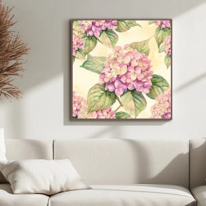 청아한 수국 80cm x 80cm 무광화이트 알루미늄액자 솔직 후기 | 실제 배치 사진 포함 - 상품 이미지 4