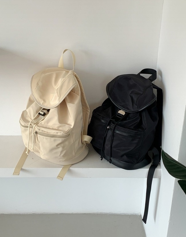 가벼운 경량 나일론 포켓 스트링 백팩 여행 캐쥬얼 가방