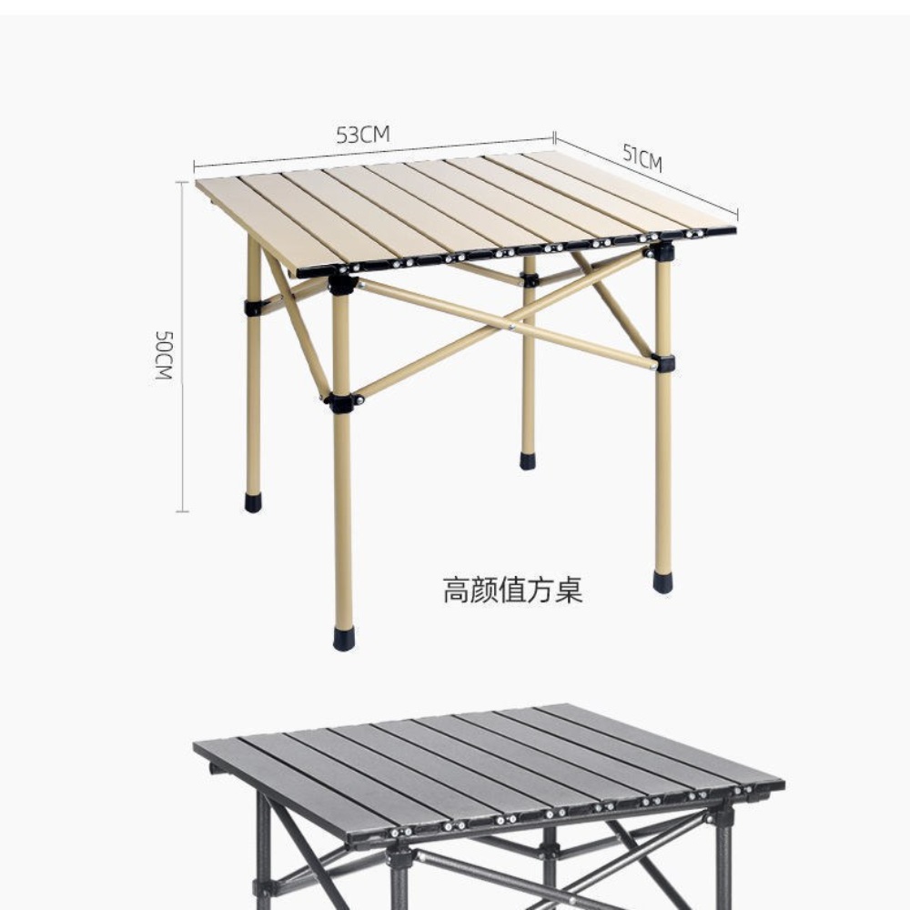 대나무상판 롤테이블 접이식 탑 초경량 폴딩 - 상세 이미지 4