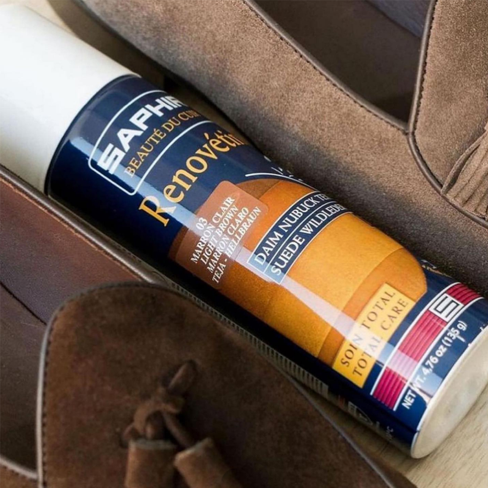 사피르 리노베타인 스웨이드 색상 복원제 200ml / 누벅 신발 염색 영양 방수 스프레이