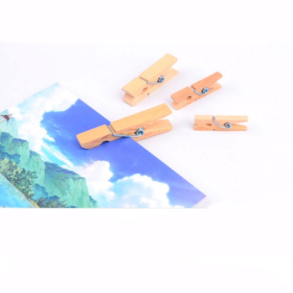 미니나무집게 대용량 폴라로이드사진꾸미기 메모걸이 3cm