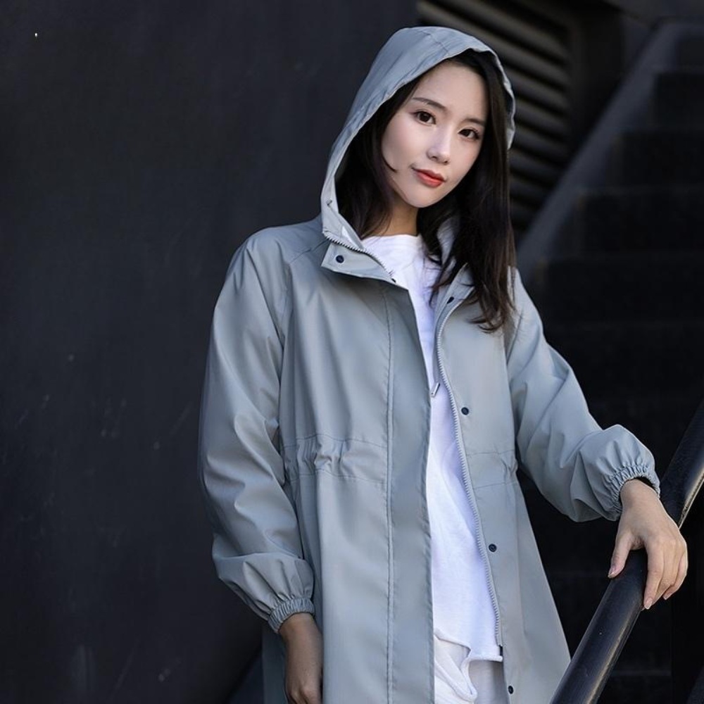여성 골프 자전거 하이킹 등산 우비 싸이클링 방풍자켓 바람막이 예쁜 레인코트 디자인 6컬러 - 상세 이미지 5