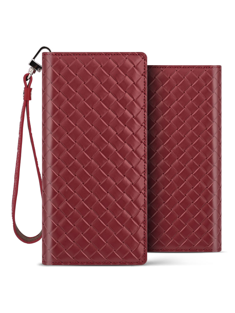 벨라벨루치 갤럭시S24 울트라 비첸티노 플립 지갑형 다이어리 핸드폰 플러스 케이스 마호가니레드 - 상품 이미지