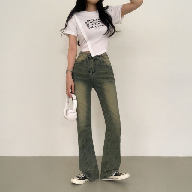 [🌺봄시즌🌺/기장선택] 클래스 완벽라인 절개 부츠컷 청바지 딥워싱 부츠컷 데님팬츠 상세 이미지 34