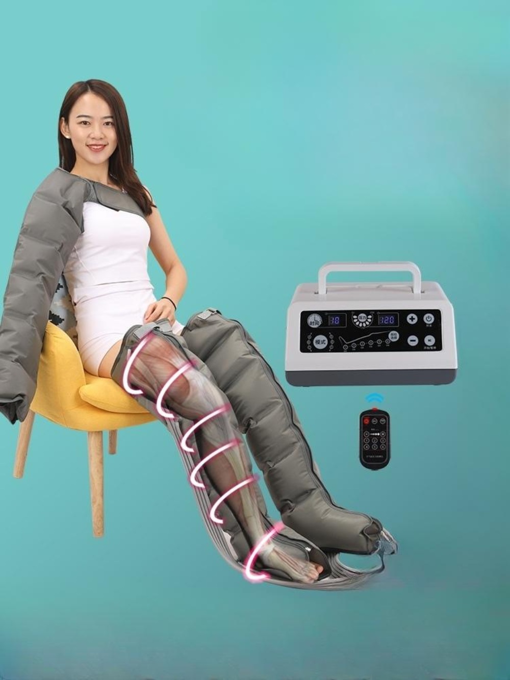 공기압마사지기 재활 웨이브 근육 혈액순환 하체 - 상품 이미지